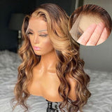 Body Wave Highlight p4/27 Wig 100% Virgin Human Hair Wig