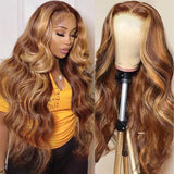 Body Wave Highlight p4/27 Wig 100% Virgin Human Hair Wig