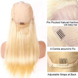 Blonde 13*6 HD Lace Wig  Human Hair Wigs Bone Straight / Body Wave / Deep Wave