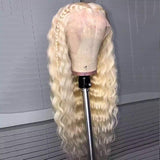 613 Light Blonde Wig Loose Deep Wave Crimped Lace Human Hair Wigs