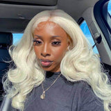 White Transparent HD Lace Wigs Body Wave 100% Human Hair