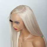Ash Blonde Wigs 13x4 HD Lace Front Human Hair Wigs