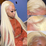 Blonde 13*6 HD Lace Wig  Human Hair Wigs Bone Straight / Body Wave / Deep Wave