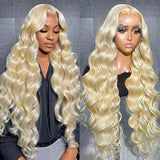 Blonde 13*6 HD Lace Wig  Human Hair Wigs Bone Straight / Body Wave / Deep Wave