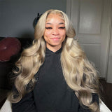 Ash Blonde 360 HD Lace Frontal Wigs Body Wave Human Hair Wigs